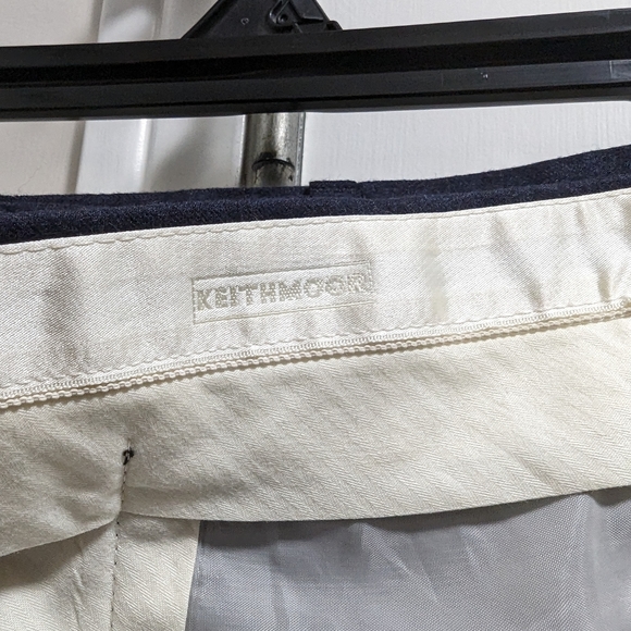 3/$30. Keith Moor 100 % wool, navy Blue Dress Pants. - Picture 6 of 7